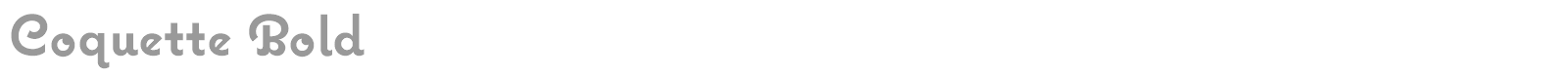 Coquette Bold font preview